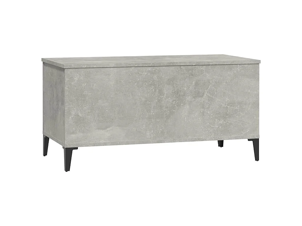 Salontafel 90x44,5x45 cm bewerkt hout betongrijs