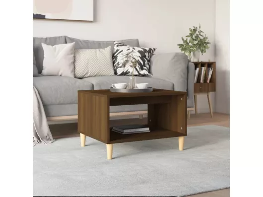 Kauf Unique Couchtisch Braun Eichen-Optik 60x50x40 cm Holzwerkstoff