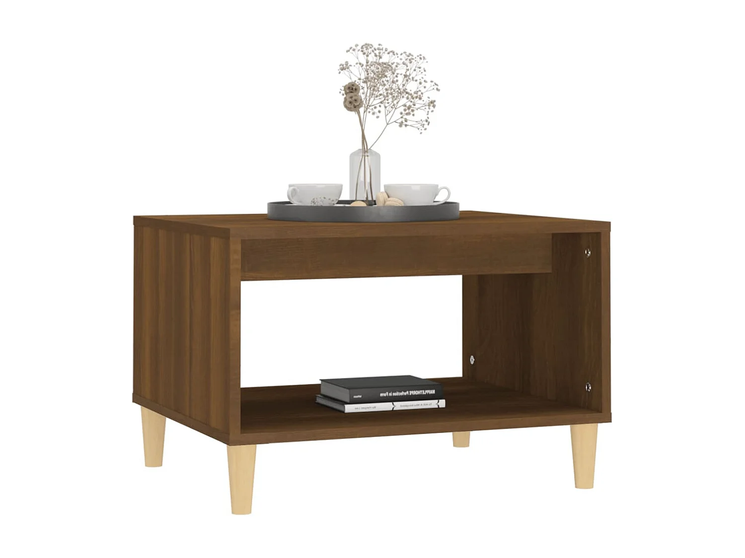 Table basse Chêne marron 60x50x40 cm Bois d'ingénierie