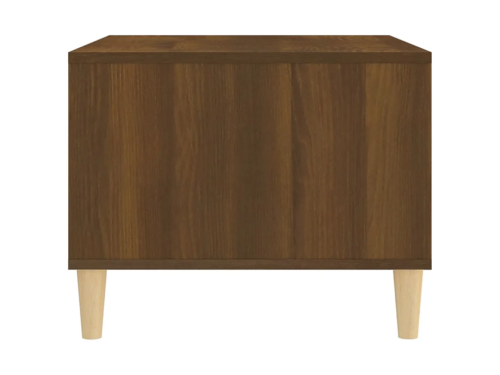Table basse Chêne marron 60x50x40 cm Bois d'ingénierie