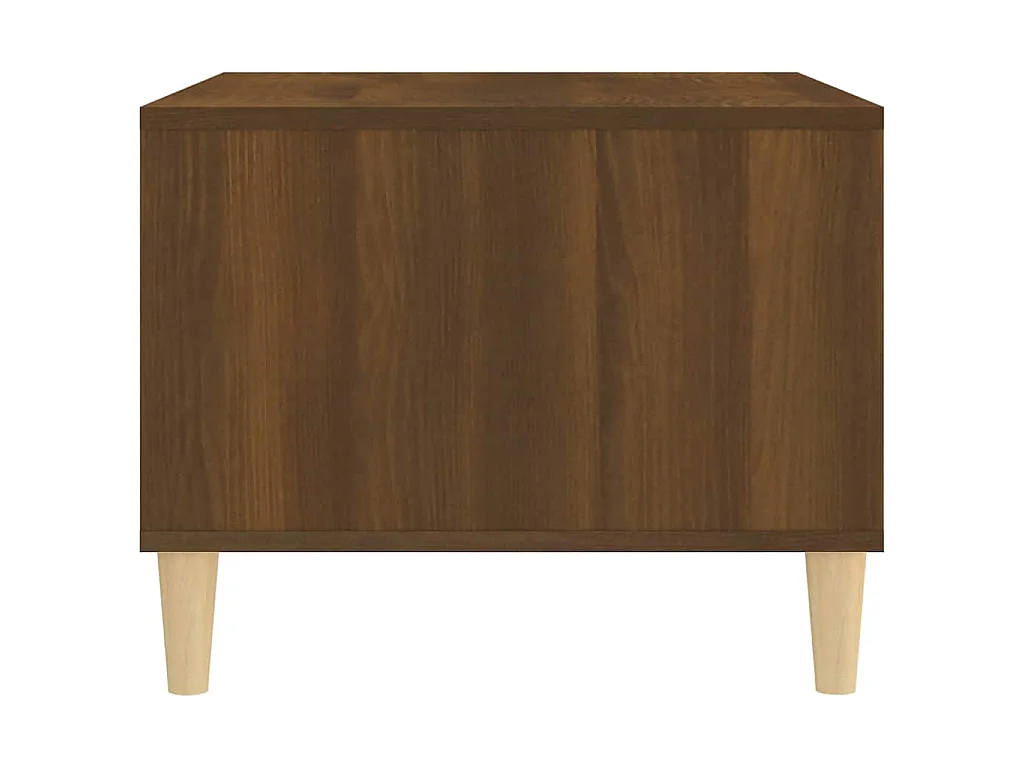 Table basse Chêne marron 60x50x40 cm Bois d'ingénierie