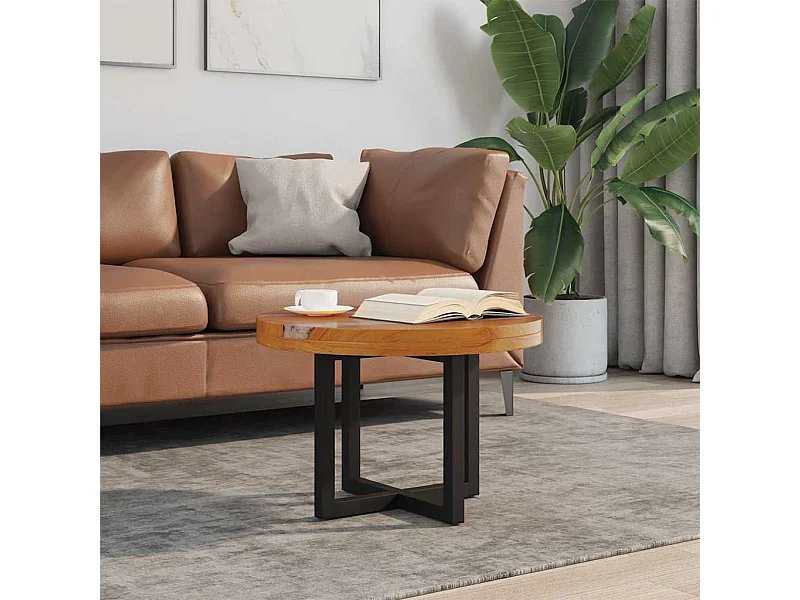 Table basse Teck Résine 60 cm