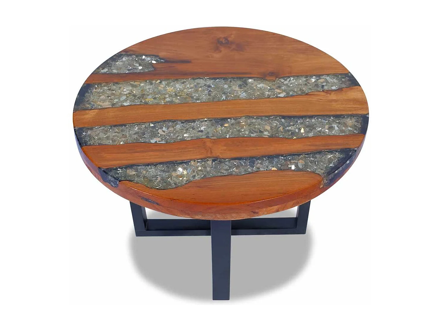 Couchtisch Teak Harz 60 cm