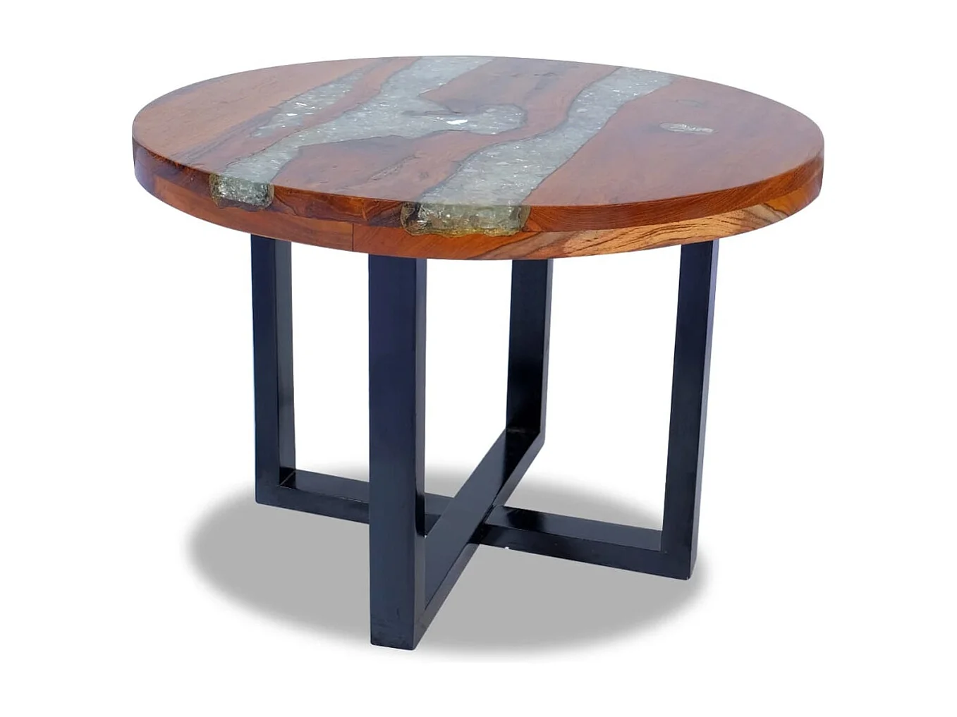 Couchtisch Teak Harz 60 cm