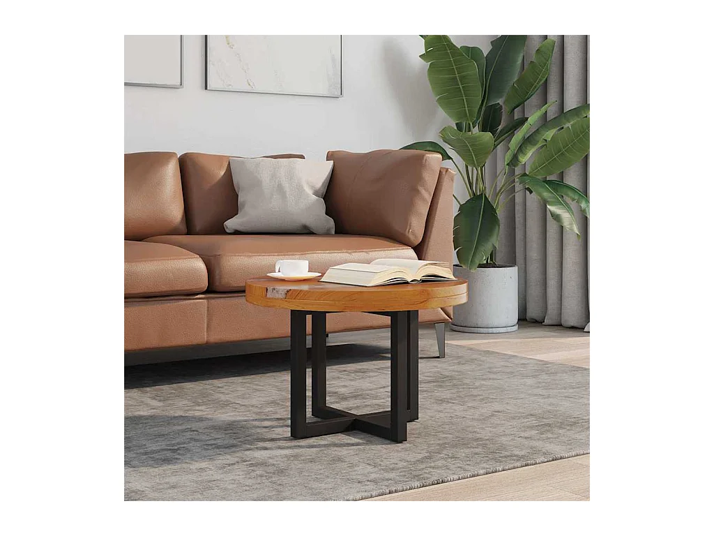 Table basse Teck Résine 60 cm