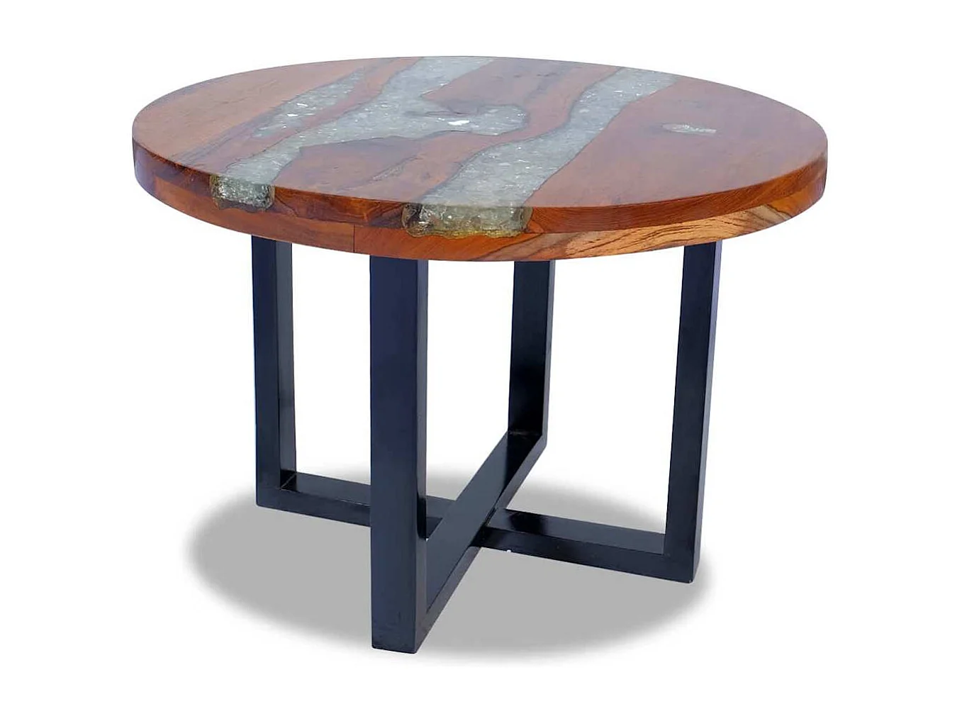 Table basse Teck Résine 60 cm