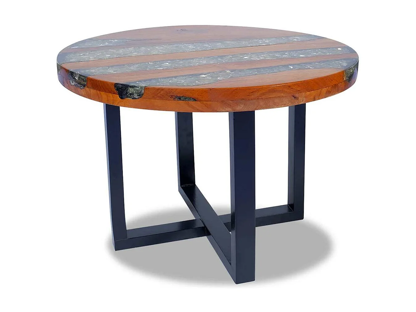 Table basse Teck Résine 60 cm