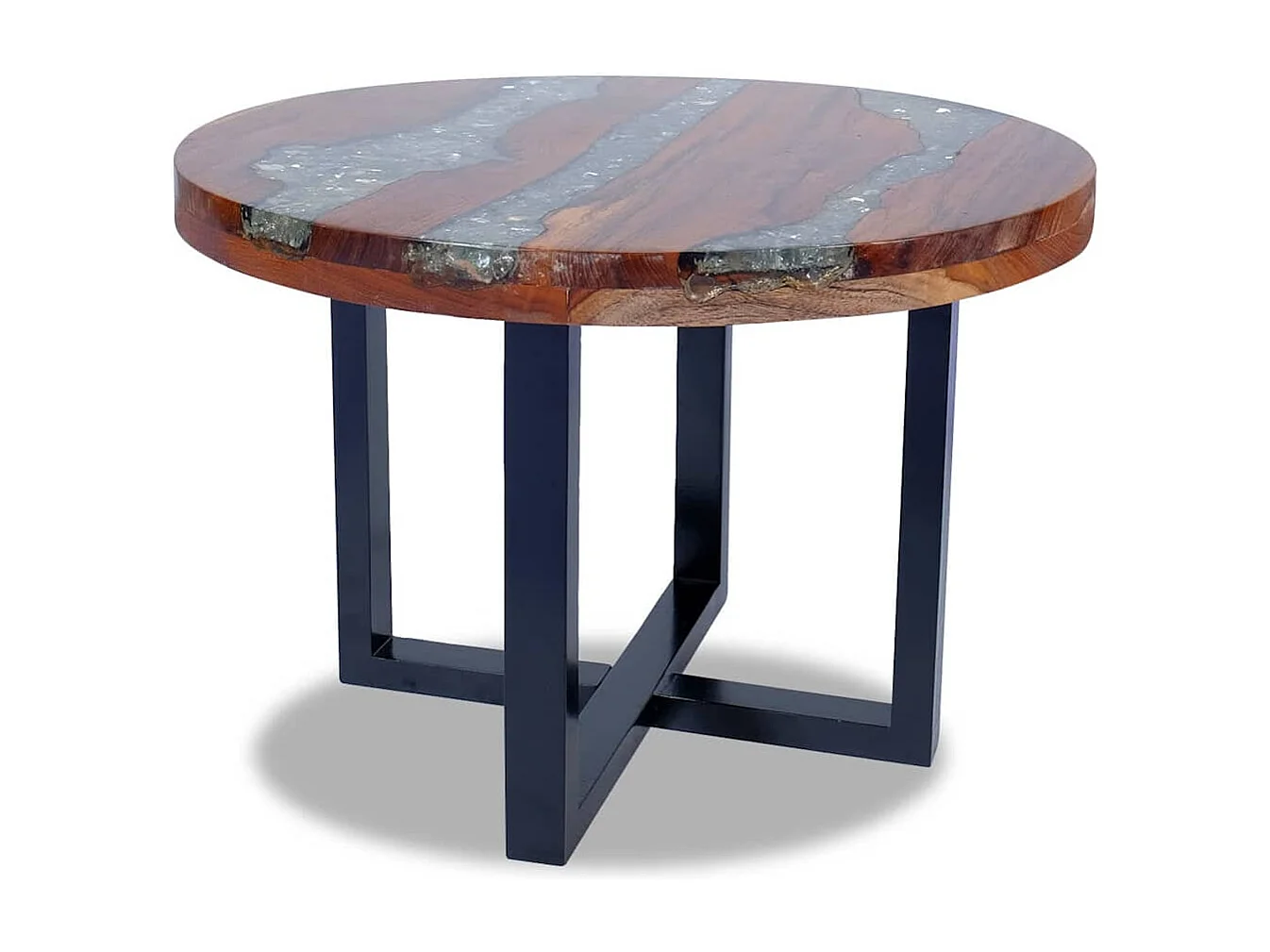 Table basse Teck Résine 60 cm