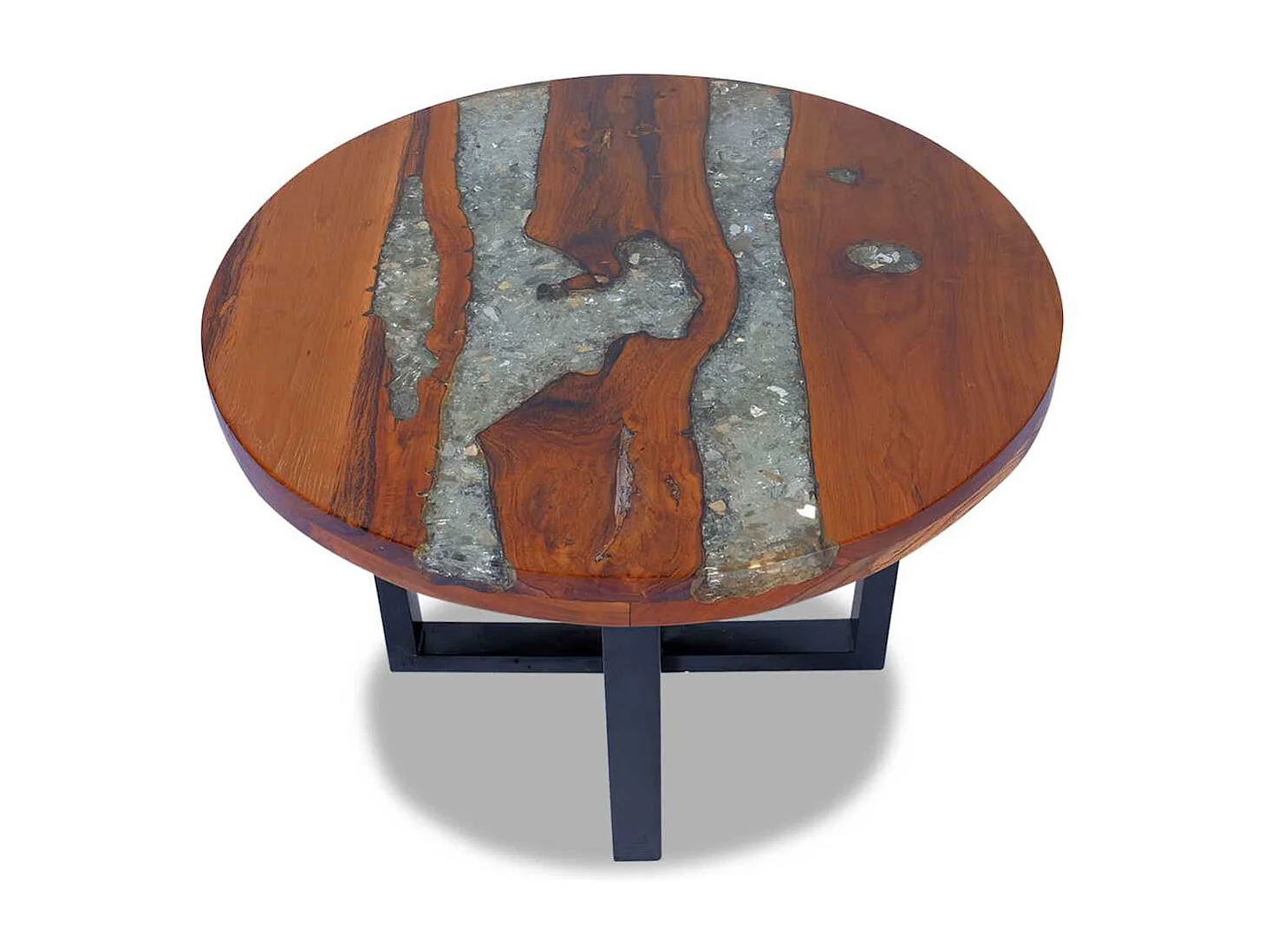 Couchtisch Teak Harz 60 cm