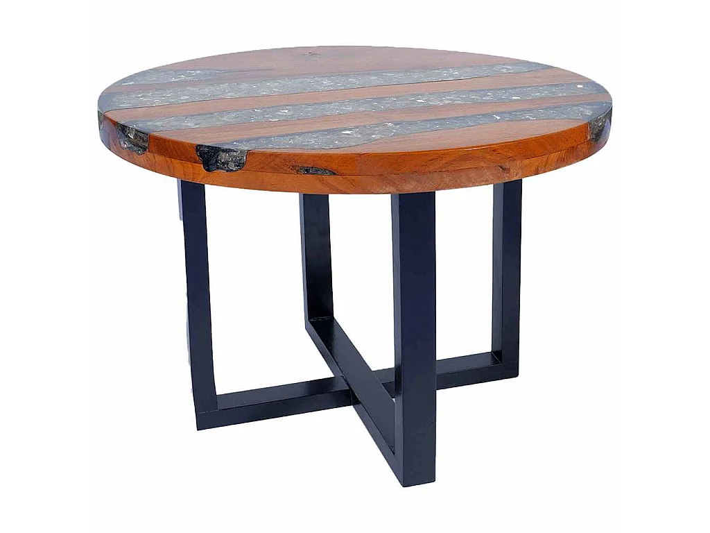 Couchtisch Teak Harz 60 cm