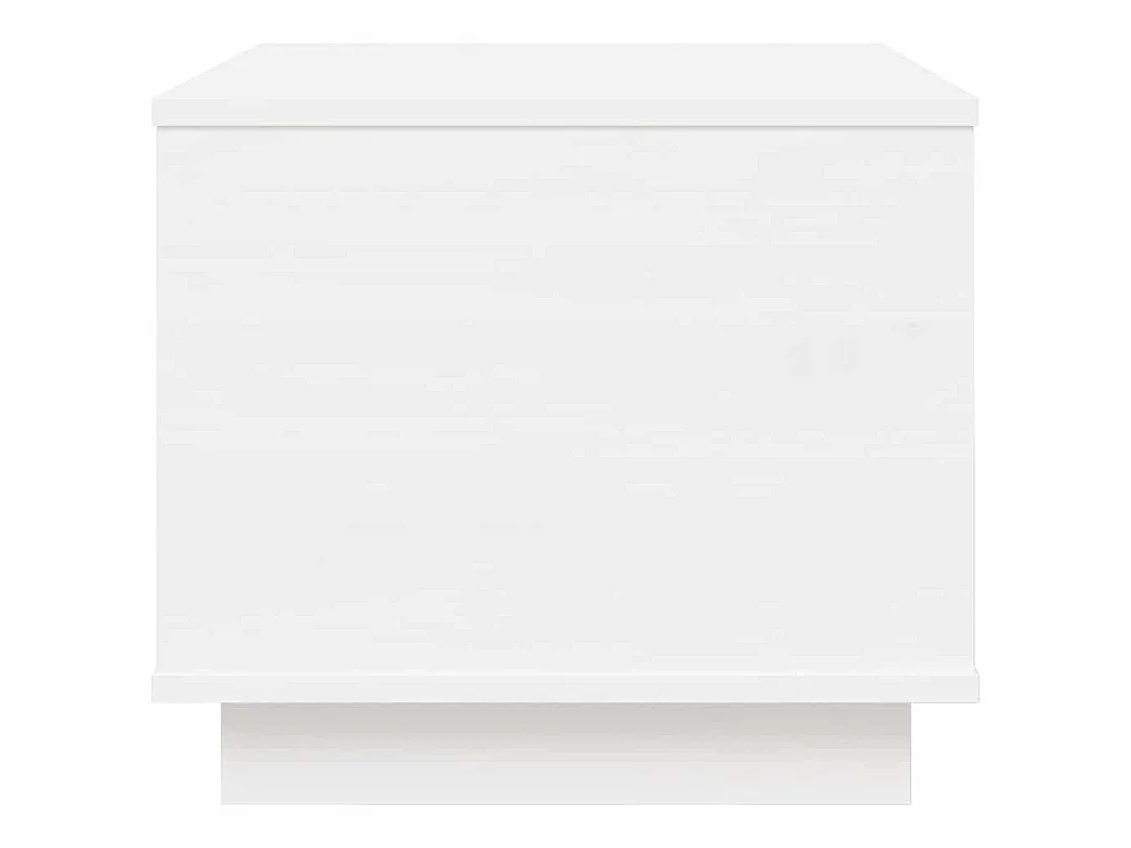 Table basse Blanc 40x50x35 cm Bois massif de pin