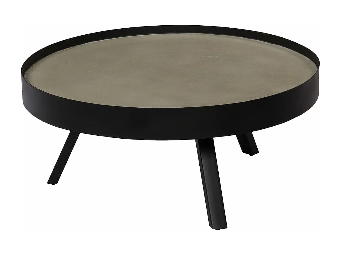 Tavolino da Salotto con Piano in Cemento 74x32 cm