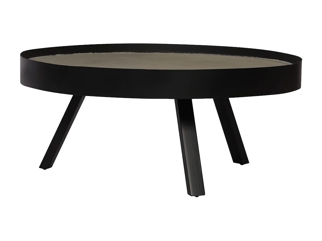 Tavolino da Salotto con Piano in Cemento 74x32 cm