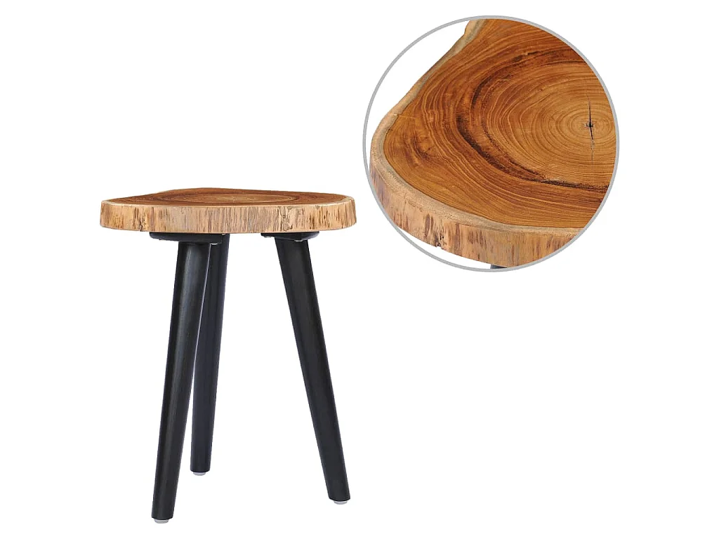 Salontafel 40x45 cm massief teakhout