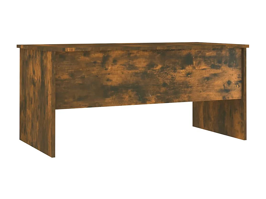 Table basse Chêne fumé 102x50,5x46,5 cm Bois d'ingénierie