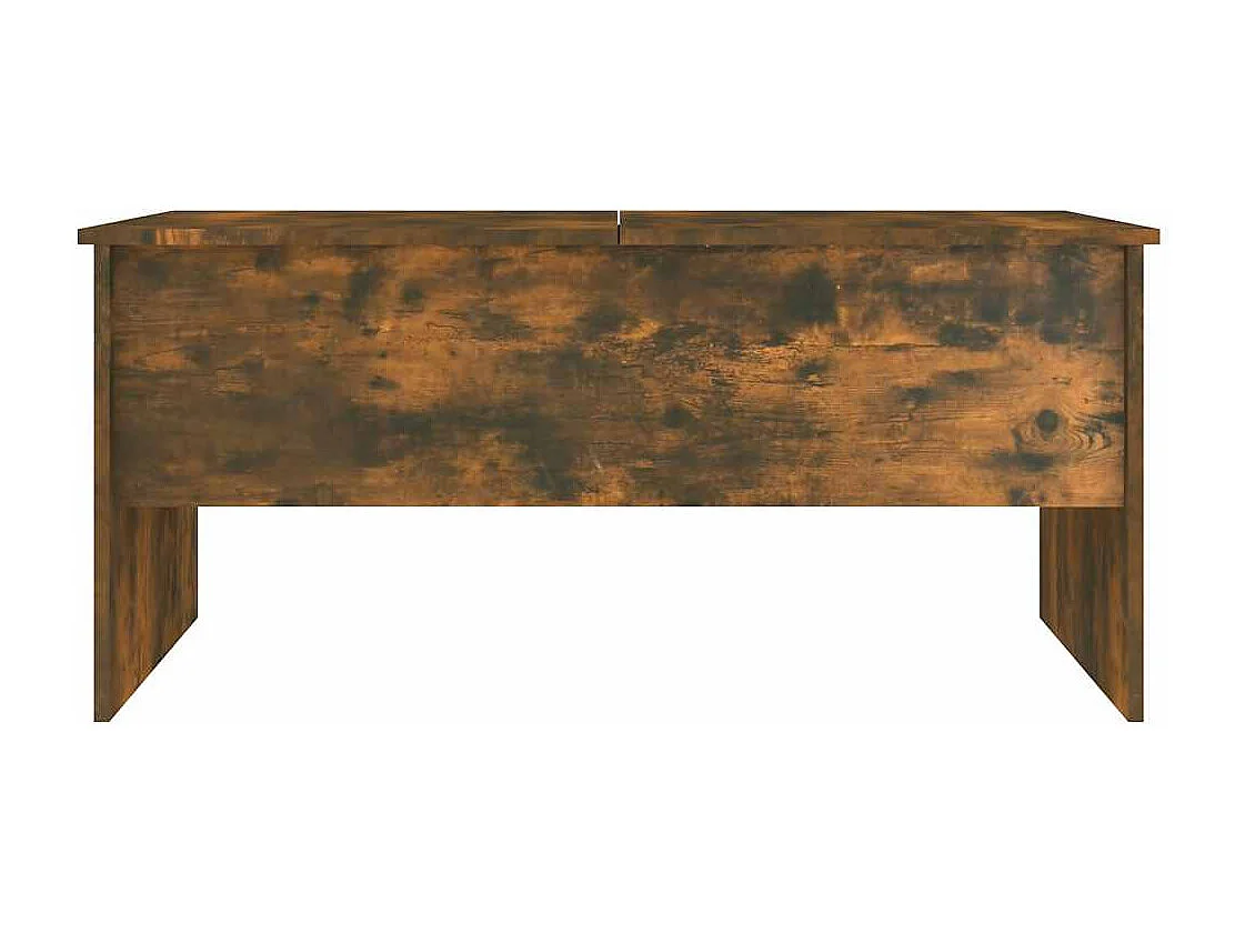 Table basse Chêne fumé 102x50,5x46,5 cm Bois d'ingénierie