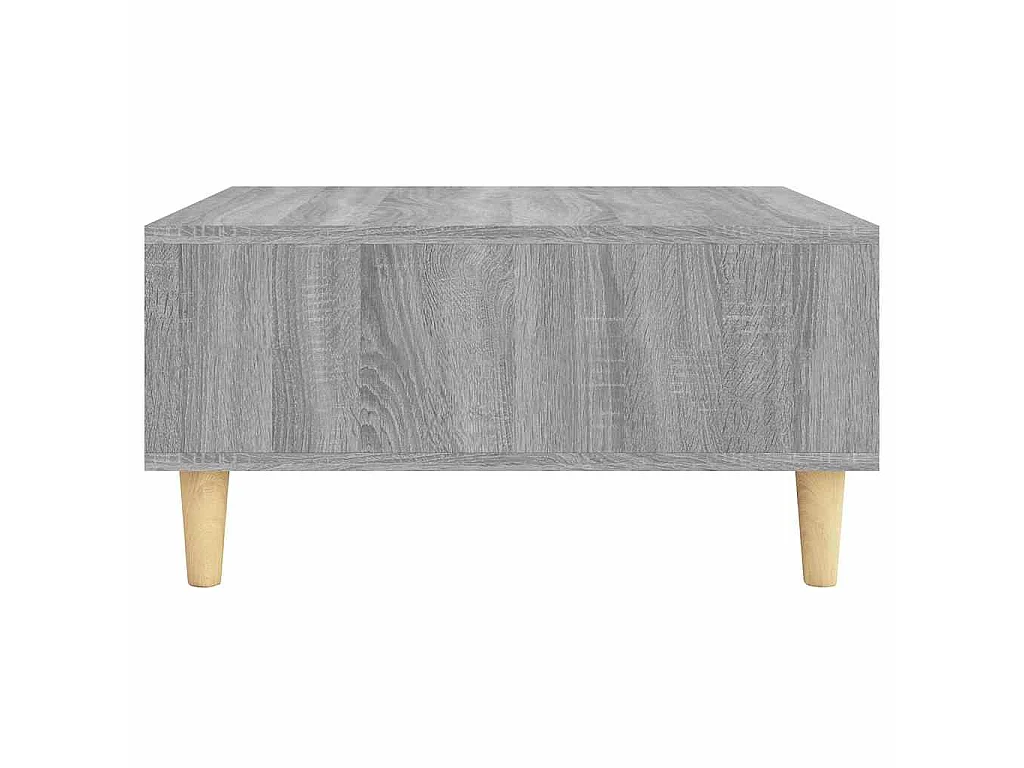 Table basse sonoma gris 60x60x30 cm bois d'ingénierie