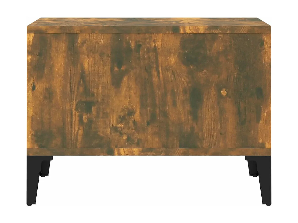 Mesa de centro madera contrachapada roble ahumado 60x50x36,5 cm