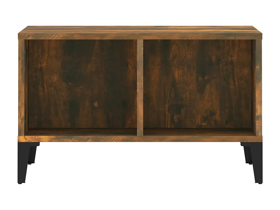 Salontafel 60x50x36,5 cm bewerkt hout gerookt eikenkleurig