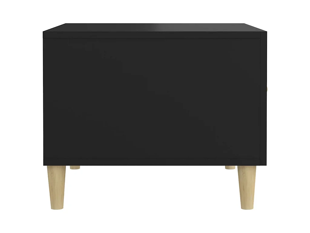 Tavolini da Salotto 2 pz Neri 50x50x40 cm in Legno Multistrato