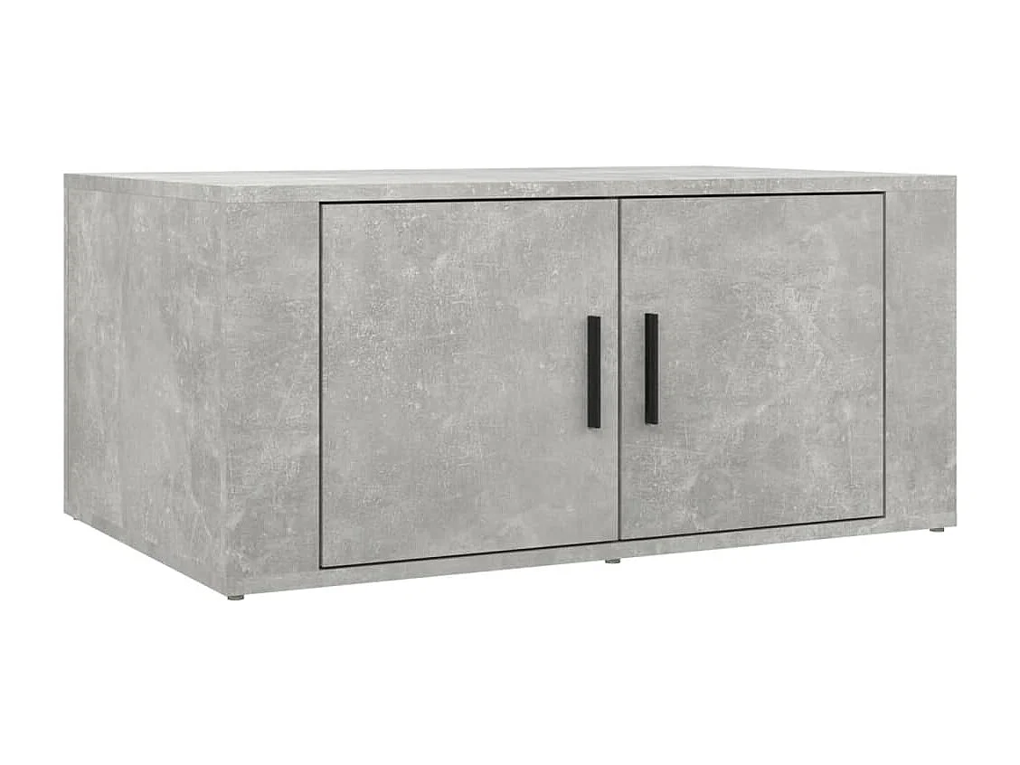 Salontafel 80x50x36 cm bewerkt hout betongrijs