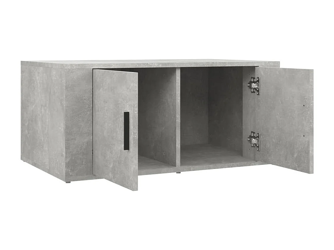Salontafel 80x50x36 cm bewerkt hout betongrijs