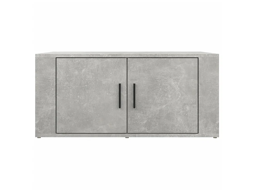 Table basse Gris béton 80x50x36 cm Bois d'ingénierie