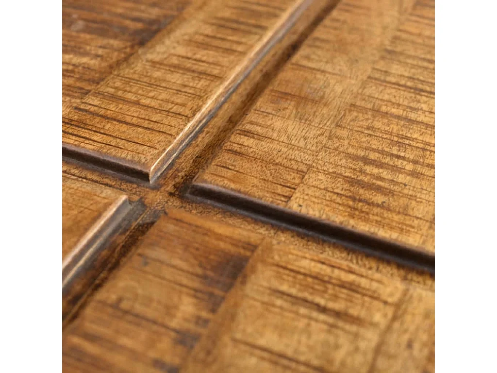 Couchtisch Braun Quadratisch Massivholz Mango