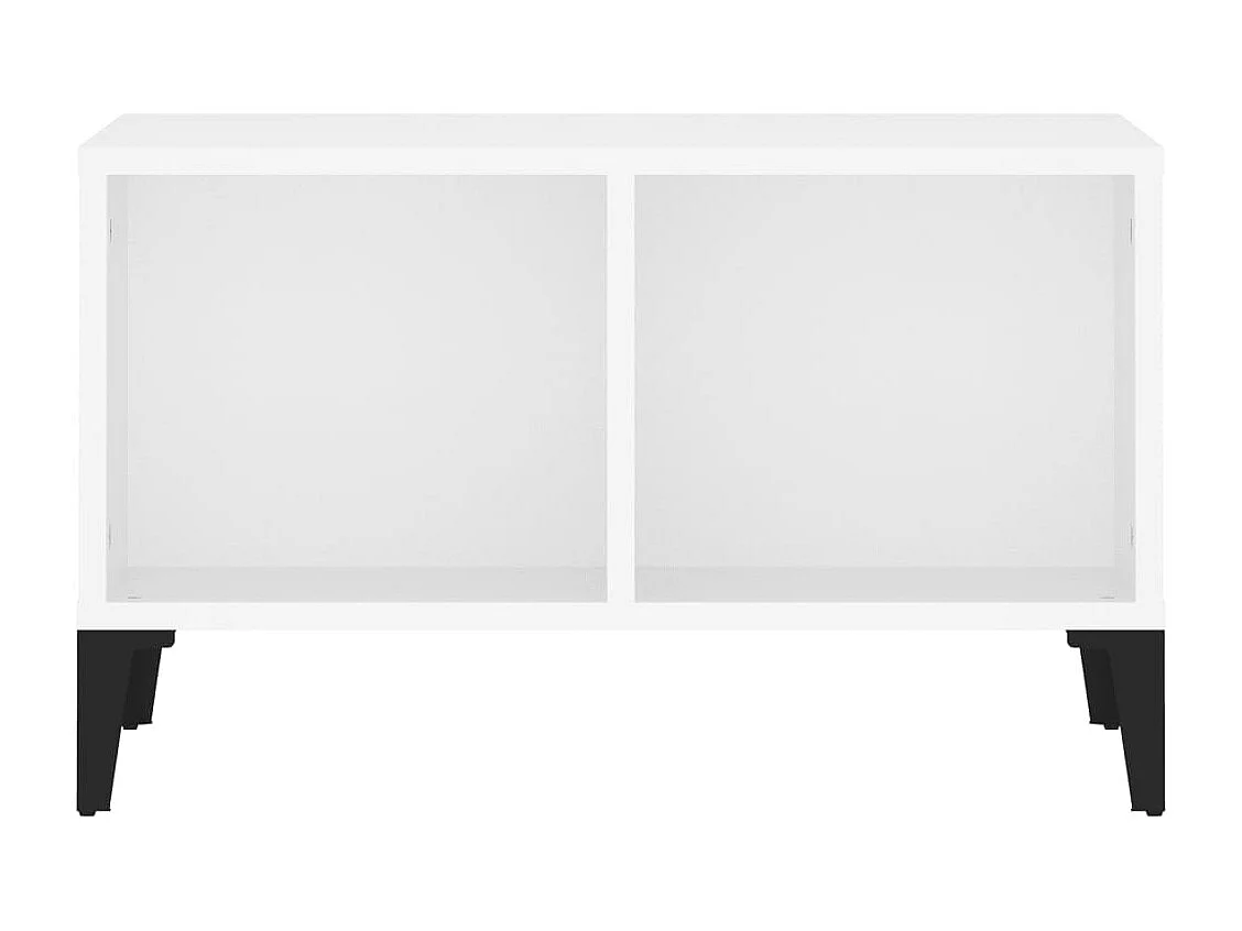 Tavolino da Salotto Bianco 60x50x36,5 cm in Legno Multistrato