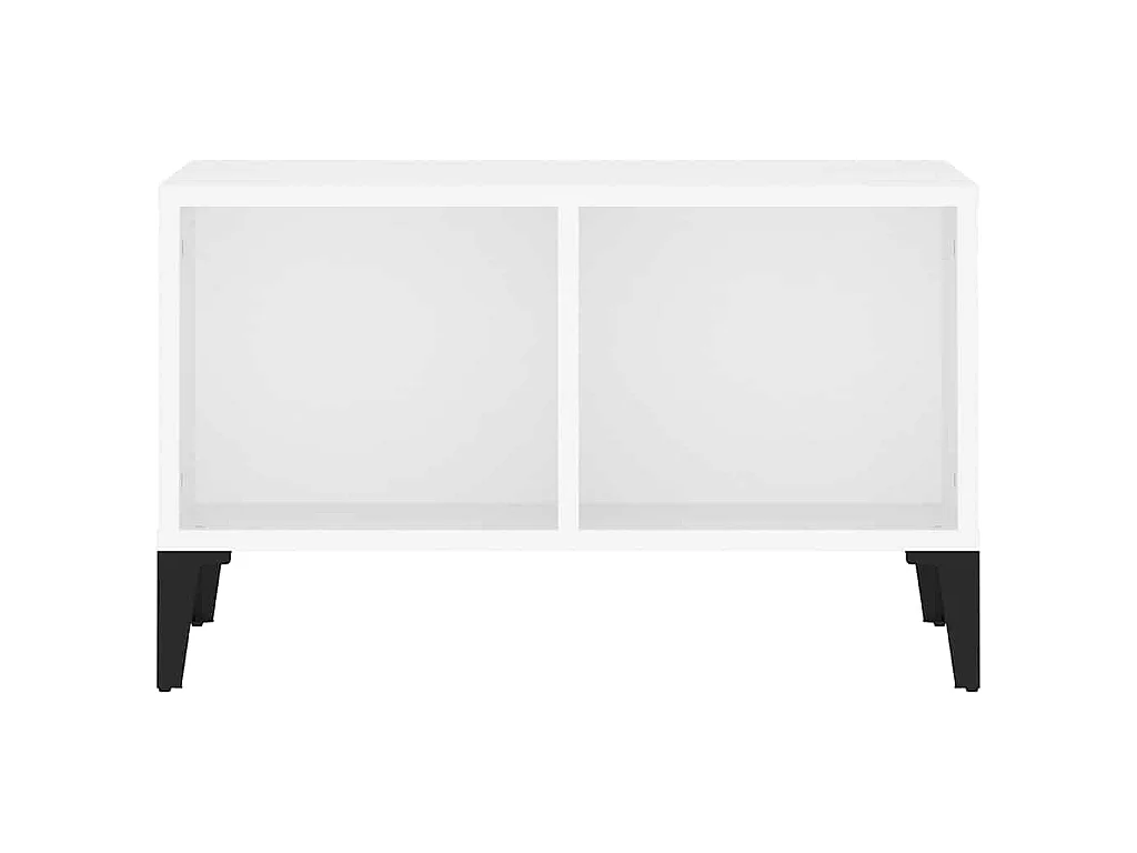 Tavolino da Salotto Bianco 60x50x36,5 cm in Legno Multistrato