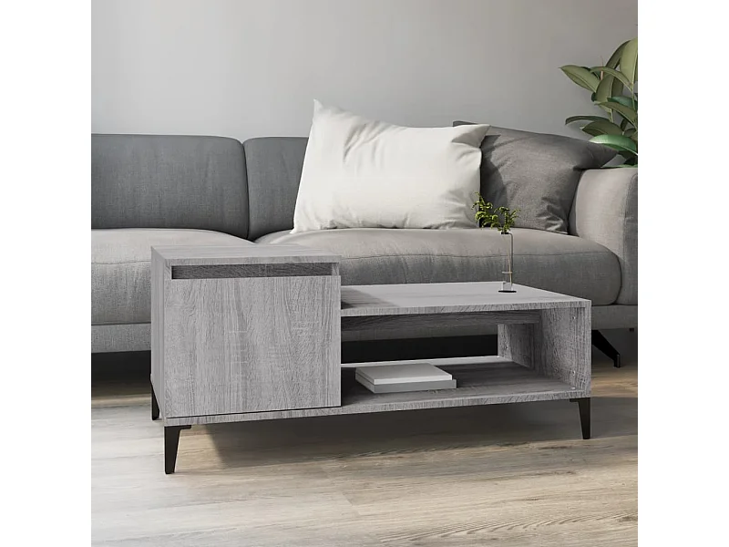 Couchtisch Grau Sonoma 100x50x45 cm Holzwerkstoff