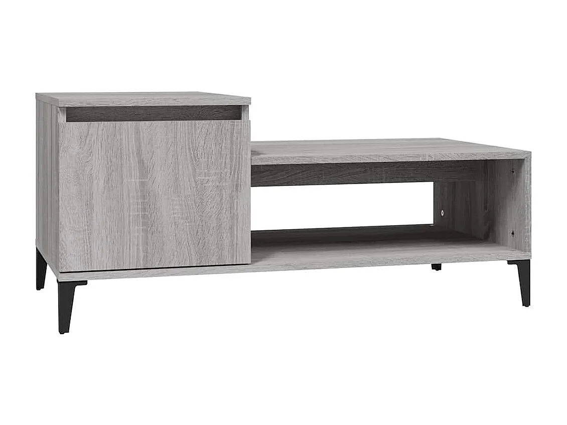 Table basse Sonoma gris 100x50x45 cm Bois d'ingénierie
