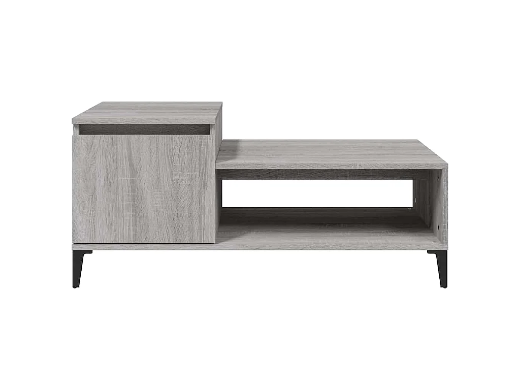 Table basse Sonoma gris 100x50x45 cm Bois d'ingénierie