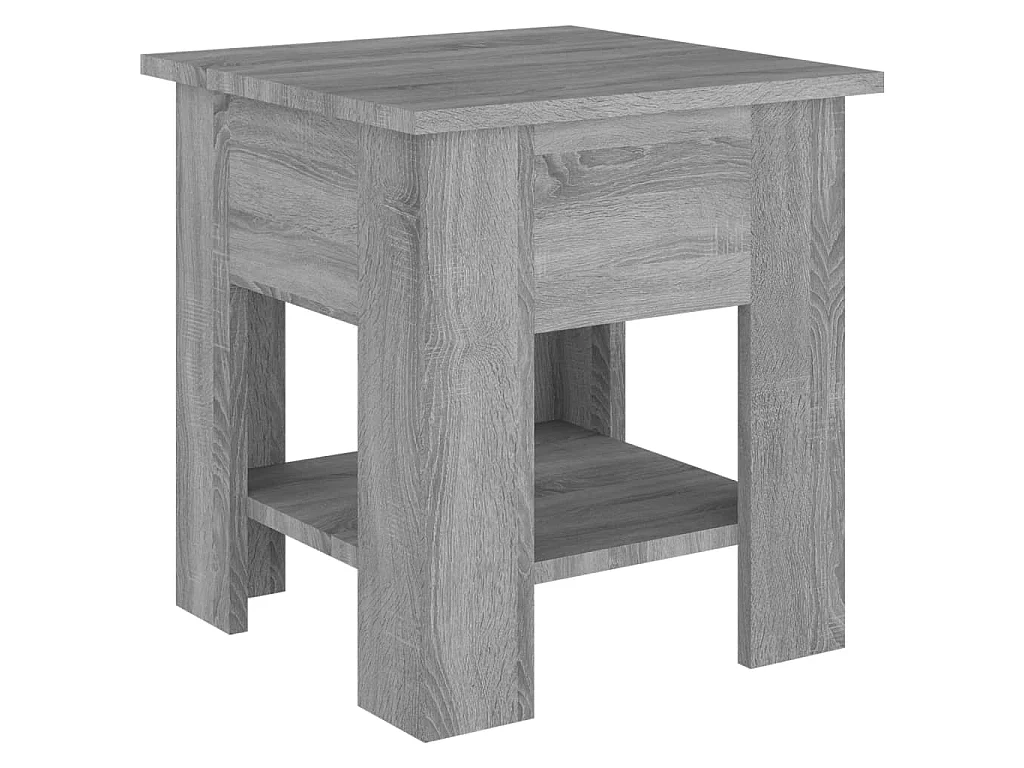 Table basse Sonoma gris 40x40x42 cm Bois d'ingénierie