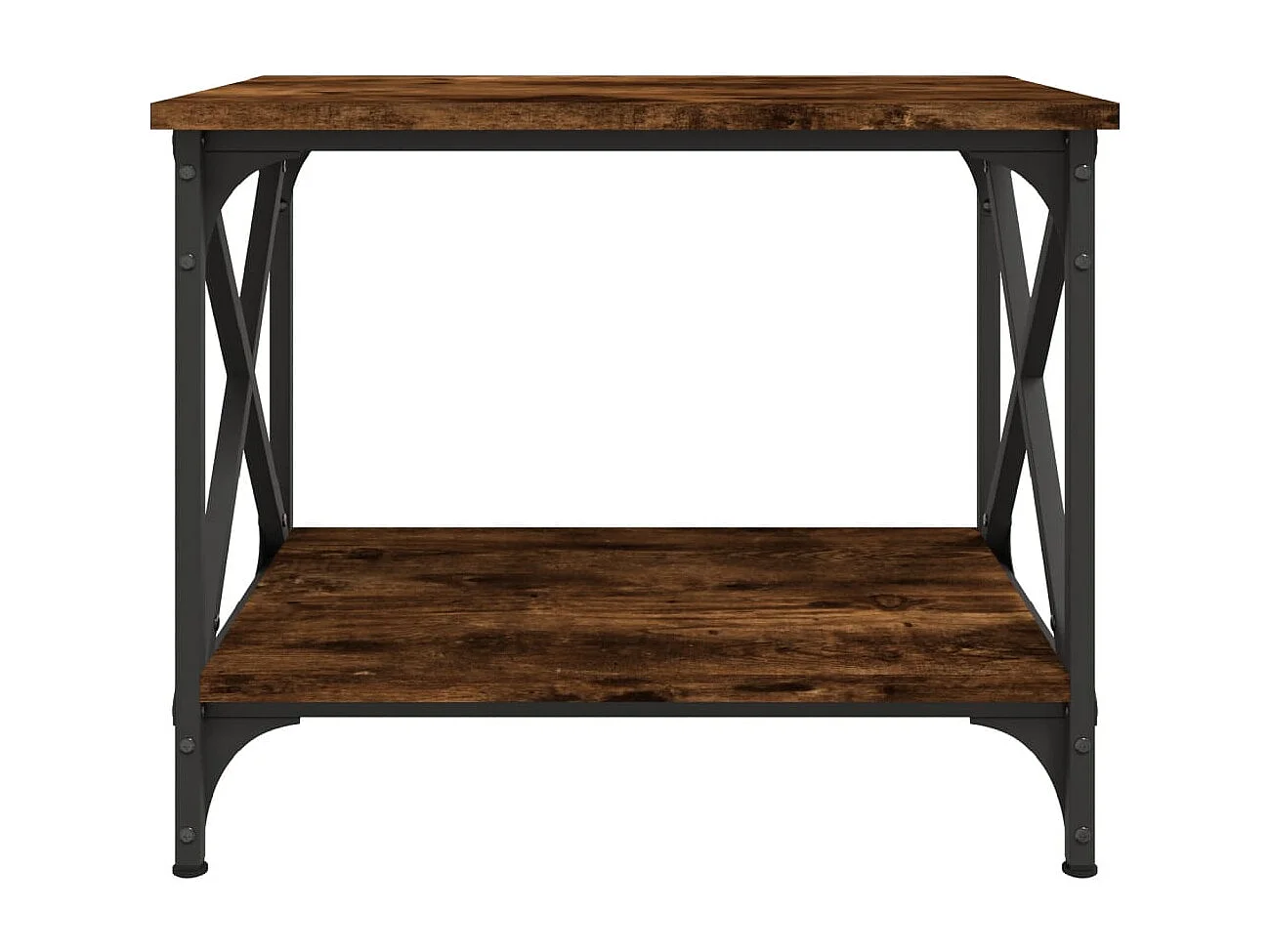 Table d'appoint Chêne fumé 55x38x45 cm Bois d'ingénierie