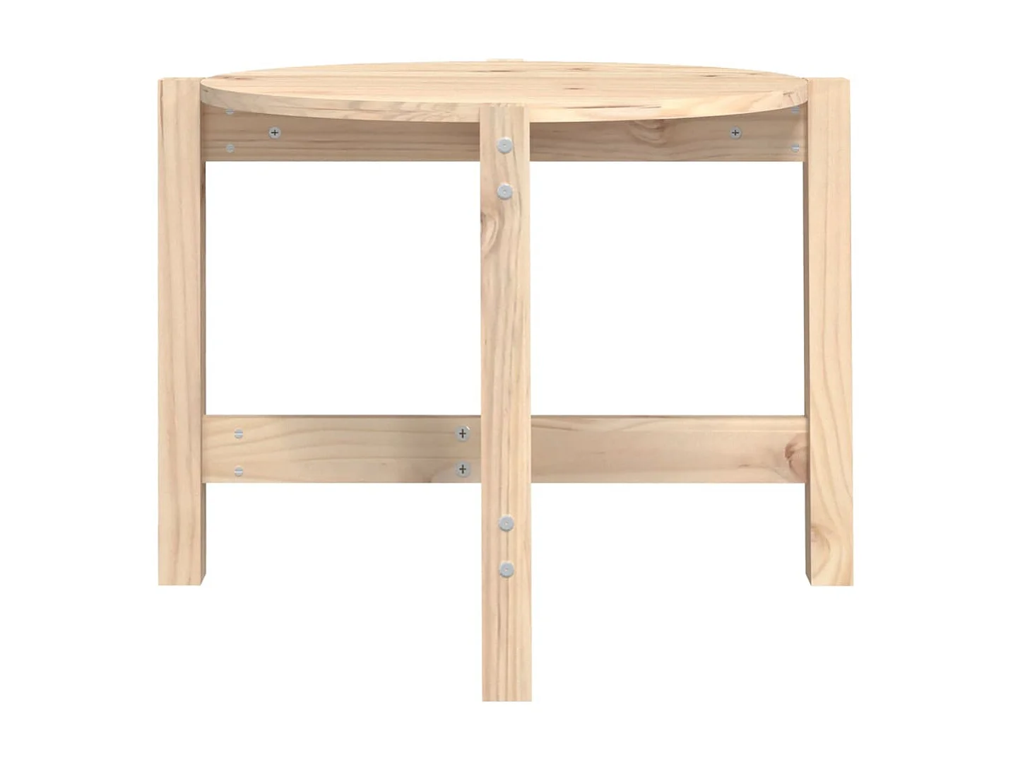 Table basse Ø 62,5x45 cm Bois massif de pin