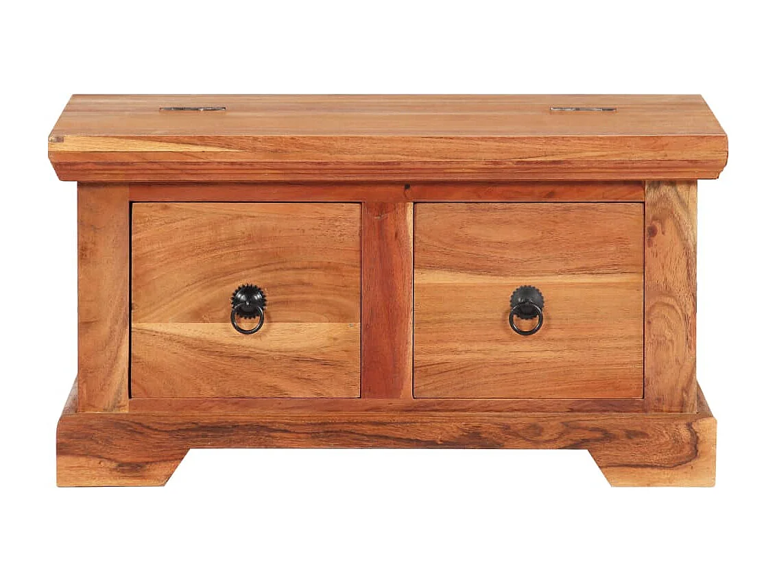 Table basse 66x70x35 cm Bois solide d'acacia