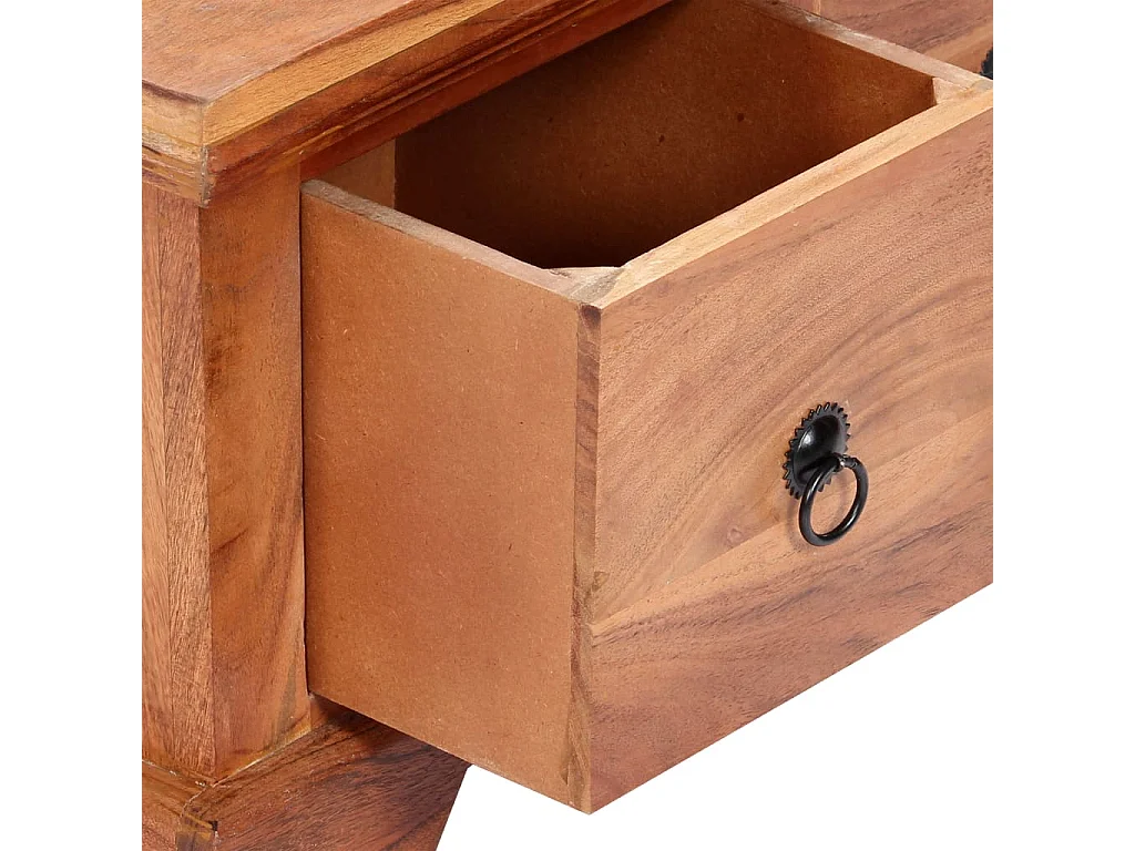 Table basse 66x70x35 cm Bois solide d'acacia