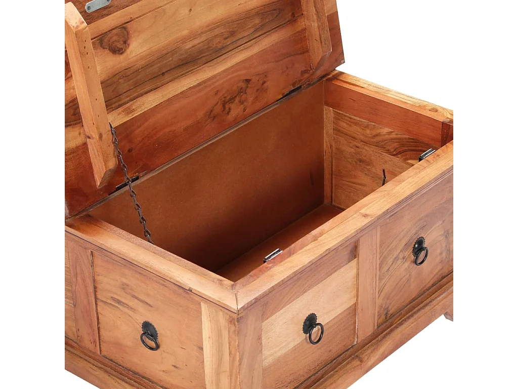 Table basse 66x70x35 cm Bois solide d'acacia