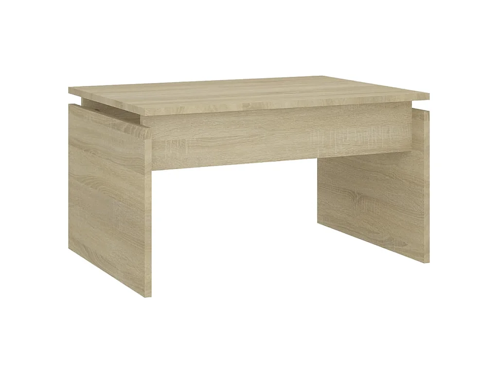 Table basse chêne sonoma 68x50x38 cm bois d'ingénierie