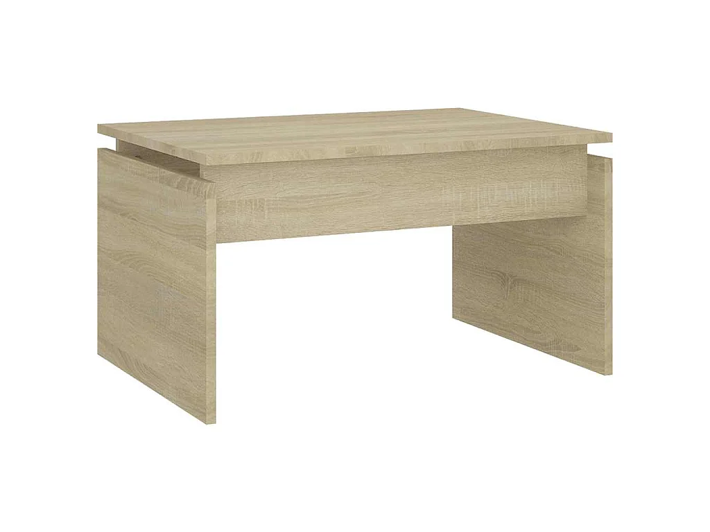 Table basse chêne sonoma 68x50x38 cm bois d'ingénierie
