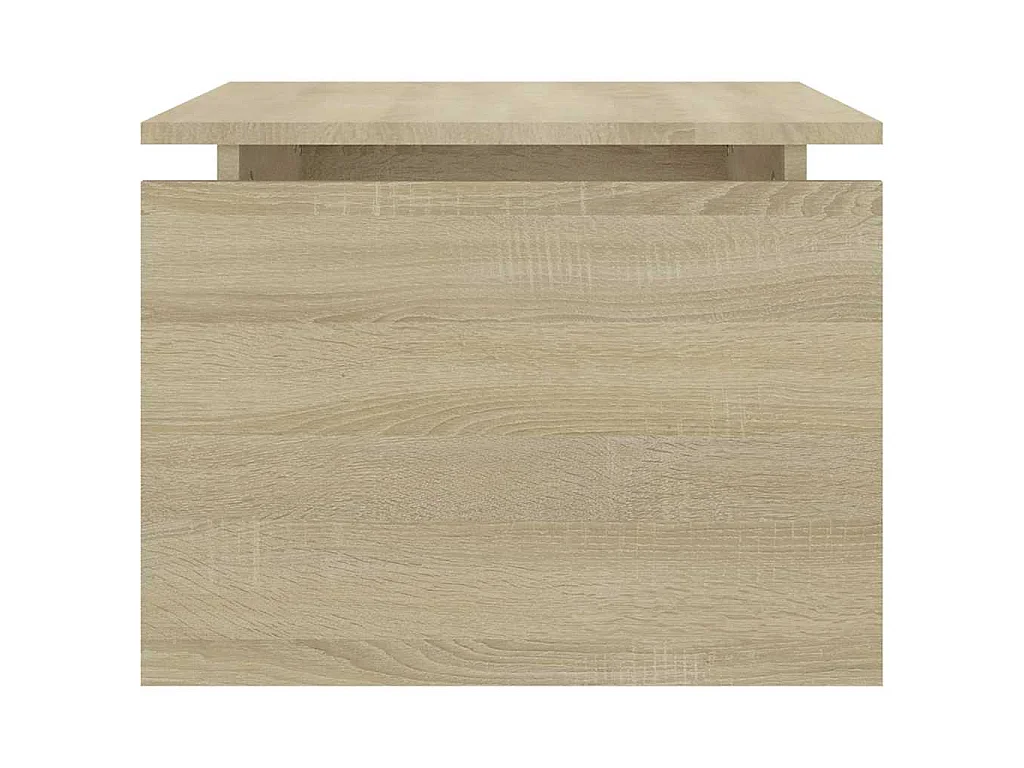 Table basse chêne sonoma 68x50x38 cm bois d'ingénierie