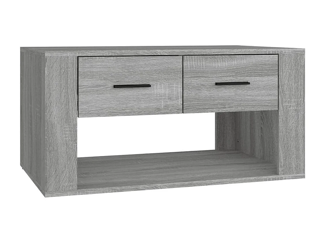 Table basse Sonoma gris 80x50x40 cm Bois d'ingénierie