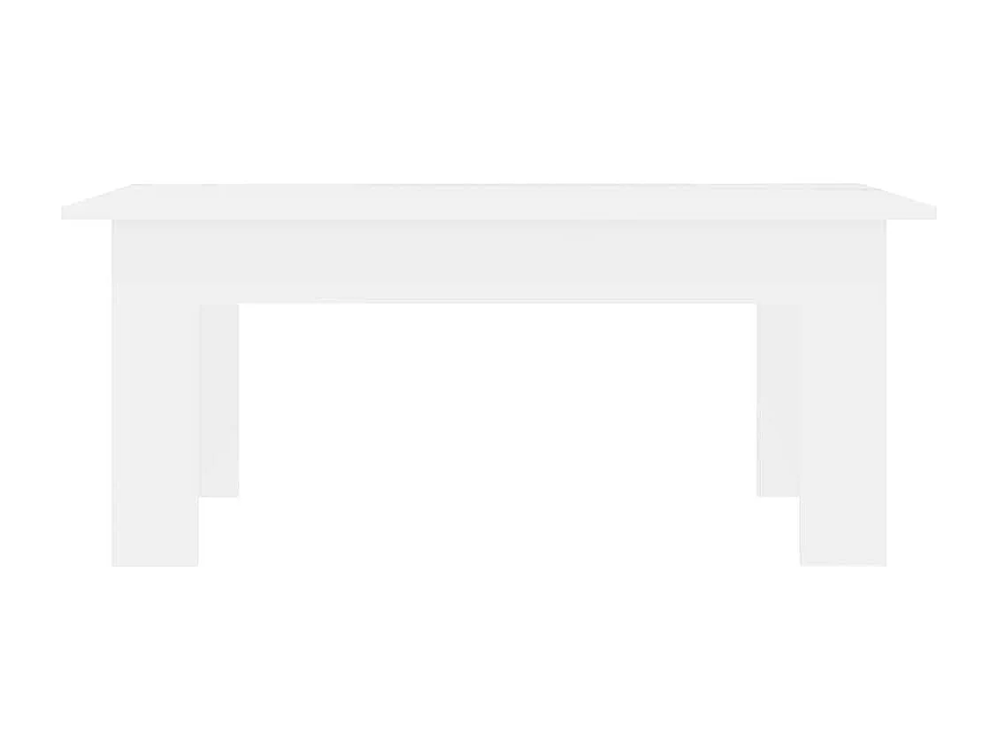 Table basse Blanc 100x60x42 cm Bois d'ingénierie