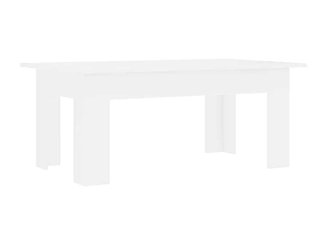 Salontafel 100x60x42 cm bewerkt hout wit
