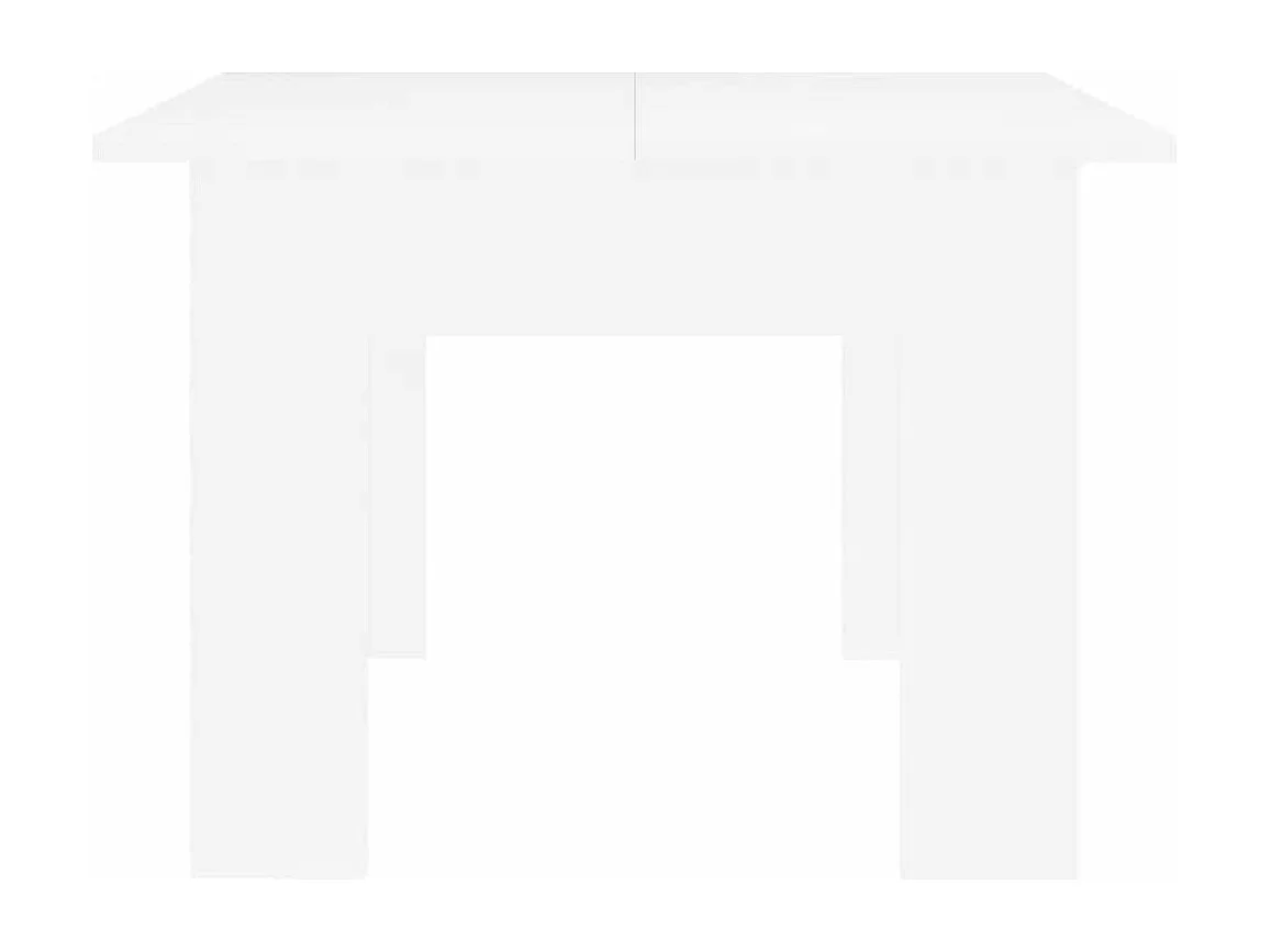 Salontafel 100x60x42 cm bewerkt hout wit
