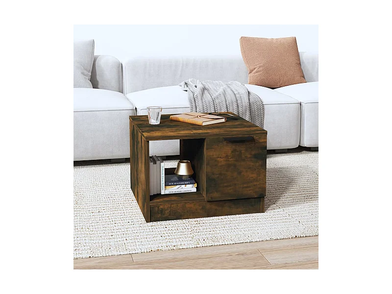 Couchtisch Räuchereiche 50x50x36 cm Holzwerkstoff