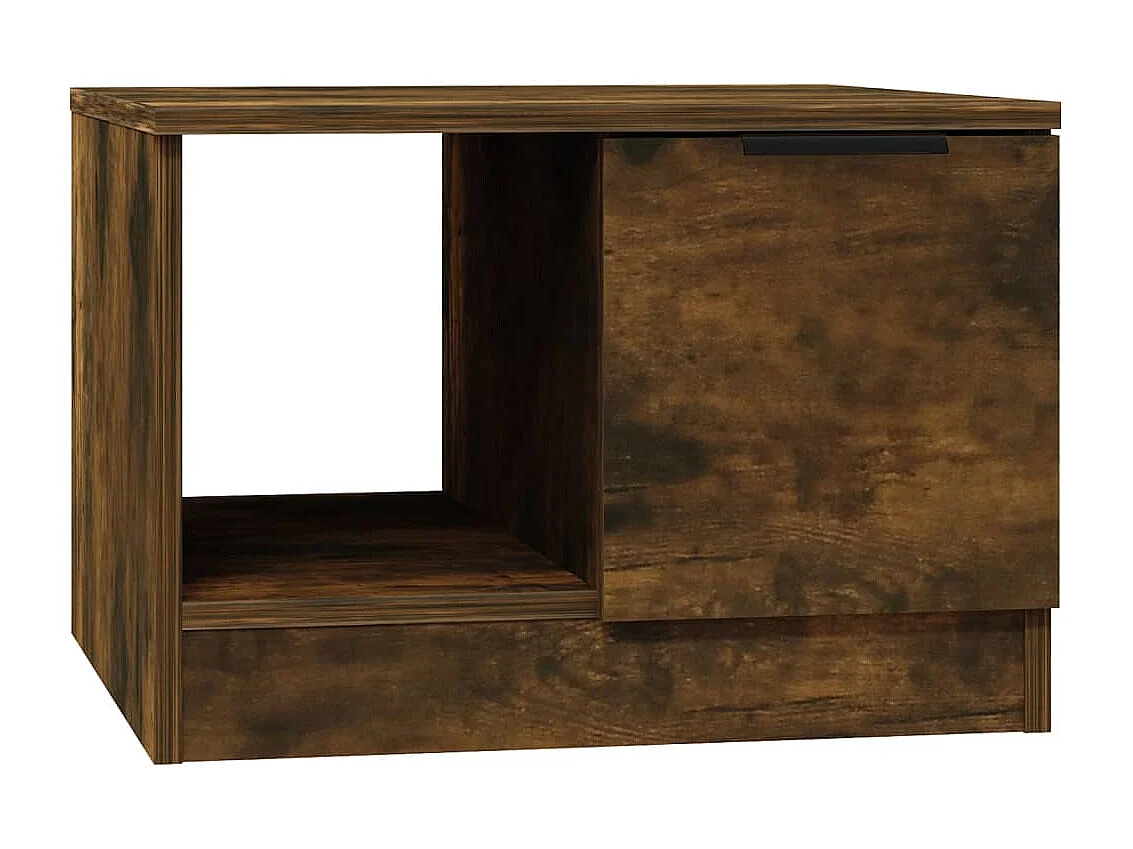 Table basse Chêne fumé 50x50x36 cm Bois d'ingénierie