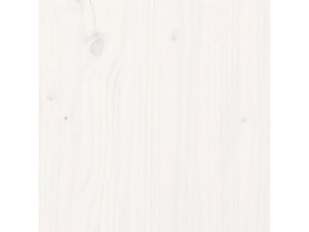 Table basse Blanc 80x55x40,5 cm Bois massif de pin