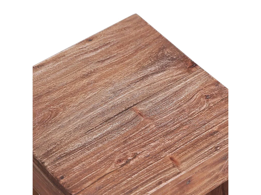 Table basse 30x30x30 cm bois d'acajou massif